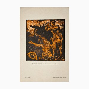 Frank Brangwyn - Battle of Neuwe Chapelle - Original Woodcut by Frank Brangwyn - 20th Century