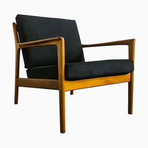 Mid-Century Walnut USA 75 Easy Chair by Folke Ohlsson for Dux, Sweden