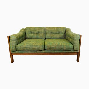Mid-Century Rosewood and Green Cushions Sofa Monte Carlo, Sweden, 1960s