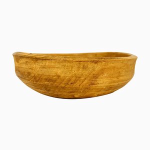 19th Century Swedish Folk Art Wooden Farmers Bowl