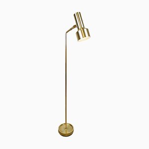 Swedish Brass Floor Lamp from Fagerhults Belysning, 1950s
