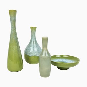 Mid-Century Miniature Ceramic Vases by Gunnar Nylund for Rörstrand, Sweden, Set of 4