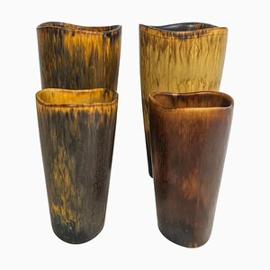 Mid-Century Ceramic Vases by Gunnar Nylund for Rörstrand, Sweden, Set of 4