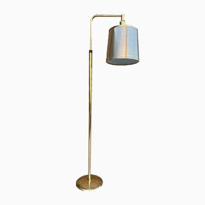 Mid-Century Italian Brass Pendant Floor Lamp, 1960s