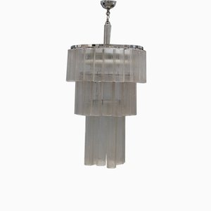 Italian Tube Chandelier from Venini, 1960s