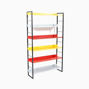 Mid-Century Modern Lacquered Metal Bookcase by Adriaan Dekker for Tomado, 1958