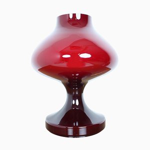 Red All Glass Table Lamp by Stefan Tabery, 1960s