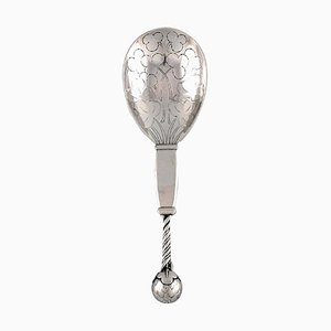 Cucchiaio nr. 35 Fragole in argento di Georg Jensen