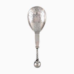 Design 35 Strawberry Spoon in Sterling Silver by Georg Jensen