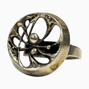 Spiderweb Silver Ring by Karl Laine, Finland, 1976