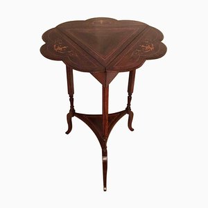 Table à Abattant Édouardienne Antique