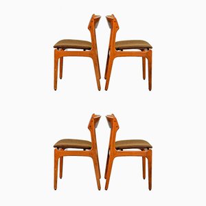 Danish Teak Dining Chairs by Erik Buch for Odense Maskinsnedkeri / O.D. Møbler, 1960s, Set of 4
