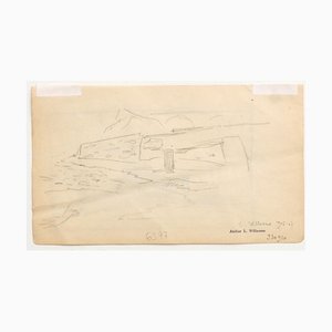 Lápiz sobre papel Louis-Charles Willaume, Landscape, Original, 1905
