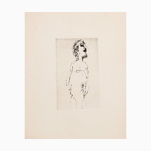 Grabado Desconocido, Desnudo, Original, siglo XX