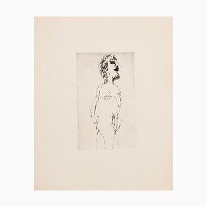 Unknown, Nude, Original Etching on Paper, 20th Century