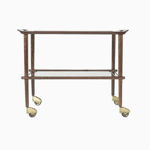 Mahogany Tea Trolley by Cesare Lacca for Cassina, 1950s