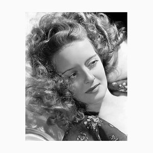 Bette Davis Archival Pigment Print Framed in White by Alamy Archives