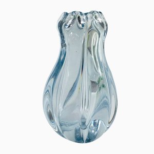 Stella Polaris Glass Vase by Vicke Lindstrand for Orrefors, 1940s