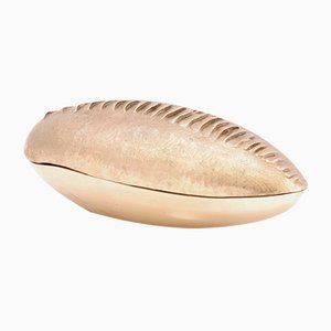 Handcrafted and Polished Cast Bronze Pearl Box or Ashtray by Fakasaka