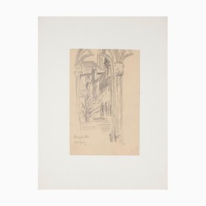 Werner Epstein - Gate - Matita originale su carta di Werner Epstein - 1925