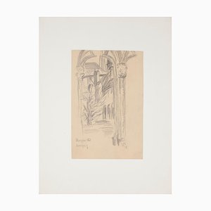 Werner Epstein - Gate - Original Bleistift auf Papier von Werner Epstein - 1925