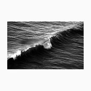 Langer Wave in Venice Beach, Schwarz & Weißer Giclée Druck auf Matte Cotton Paper 2020