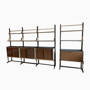 7 Module Bookcase with Bar by Umberto Mascagni, Set of 7