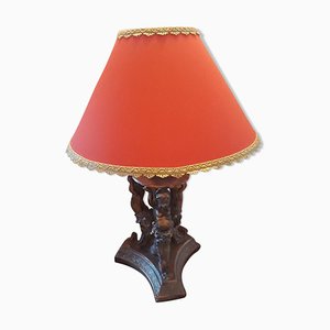 Antique Italian Cherub Lamp, 1920s