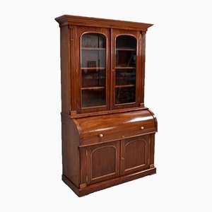 Credenza o vetrina vittoriana in mogano