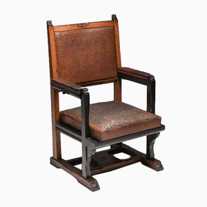 Dutch Art Nouveau Amsterdam School Armchair by Lion Cachet, 1920s