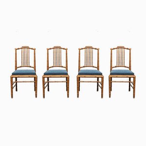 Mid-Century Italian Dining Chairs from Giorgetti, Set of 4