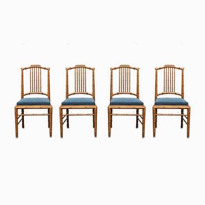 Mid-Century Italian Dining Chairs from Giorgetti, Set of 4