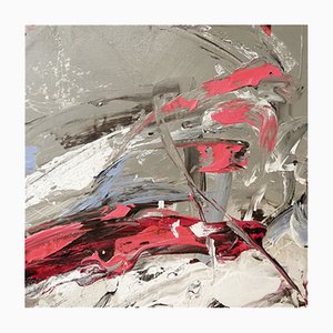 Ghesquiere Détermination, Abstract Oil Painting on Canvas
