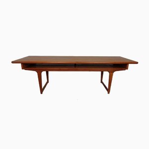 Large Danish Teak Coffee Table, 1960s