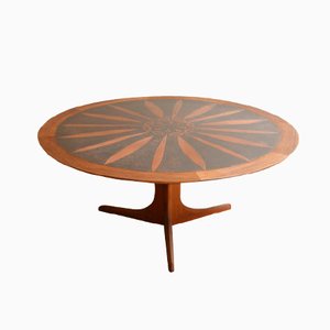 Round Teak Coffee Table by Ico & Louisa Parisi