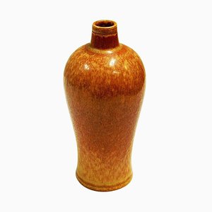 Vase Vintage en Céramique Dorée par Gunnar Nylund pour Rörstrand, Suède, 1950s