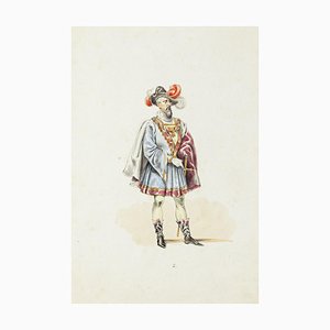 Theatrical Costume, Original Lithograph, Early 20th-Century
