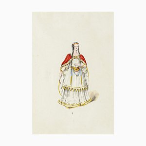 Theatrical Costume, Original Lithograph, Early 20th-Century