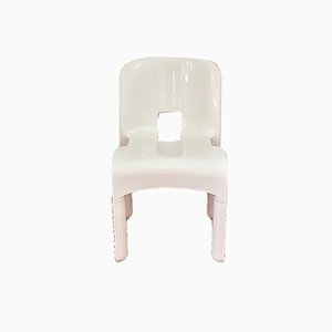 Modell 4860 Stuhl aus weißem Polycarbonat von Joe Colombo für Kartell, 1960er
