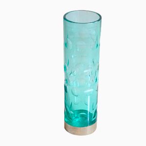 Zylindrische Vase aus Buntem Glas, 1960er