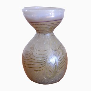 Vase Art Nouveau en Verre par Erwin Eisch, 1980