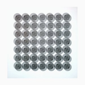 Ludwig Wilding, Single With 7 X 7 Circles, Zincography, 1968