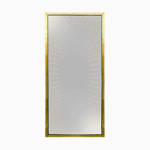 Large Model Infinity Italian Modern Brass Mirror