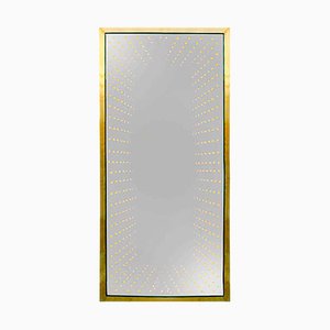 Specchio grande modello Infinity in ottone, Italia