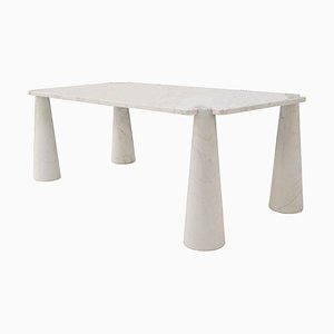 Tavolo da pranzo Eros in marmo di Carrara di Angelo Mangiarotti per Skyper