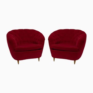 Mid-Century Modern Lounge Chairs by Gio Ponti for Casa e Giardino, 1940s, Set of 2