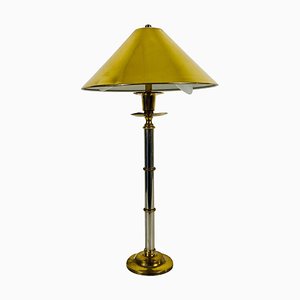 Deutsche Tischlampe aus massivem Messing, 1960er