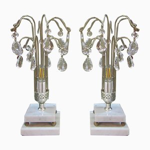Lampade da tavolo con gocce, Stati Uniti, anni '50, set di 2