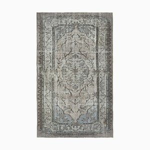 Grey Decorative Handmade Wool Overdyed Carpet