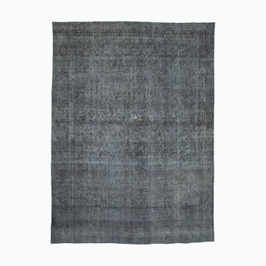 Tapis Oriental Gris à Poignets Faits Main Grand Poignet Vintage